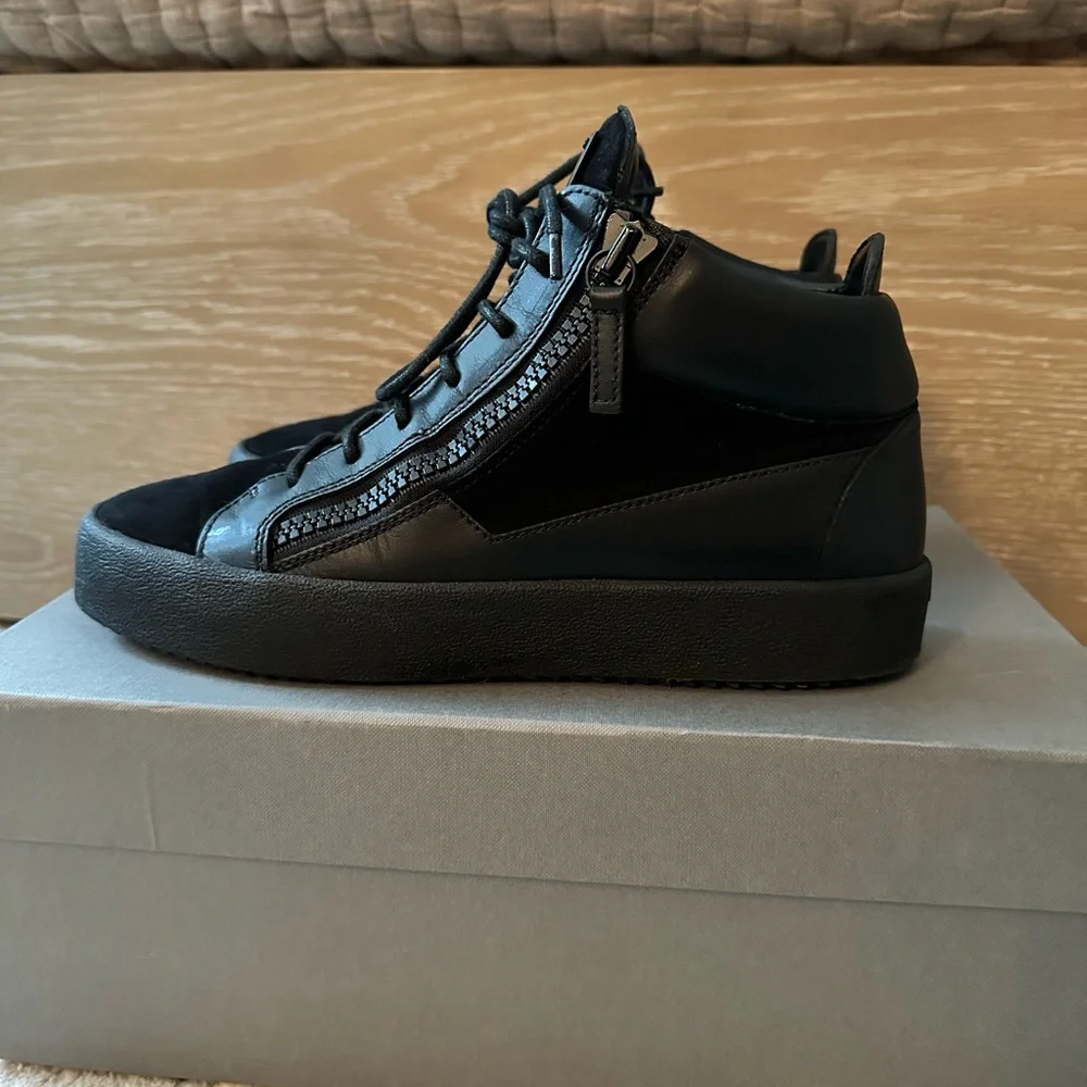 Giuseppe Zanotti Hi Top Sneaker-Leather/Suede-Size 41 MEN